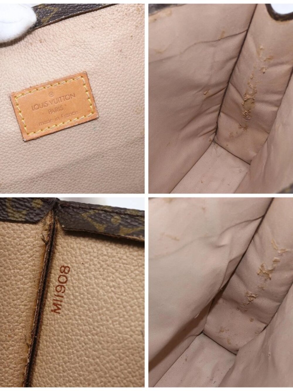 LOUIS VUITTON Monogram Sac Plat Hand Bag M51140 LV Auth am10353 - Picture 15 of 16